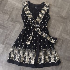Black and white dress